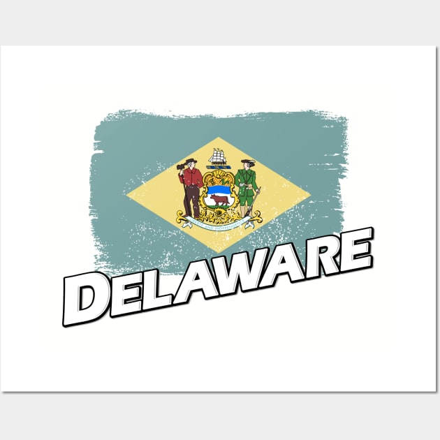 Delaware flag Wall Art by PVVD